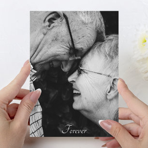 Cartão de Foto Personalizado de Aniversário de Cas