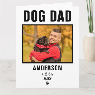 Cartão de Foto Personalizado de Papai Cachorro