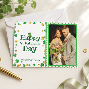 Cartão de Foto Personalizado do Dia de São Patríci