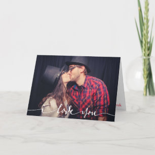 Cartão de Foto Personalizado Eu Te Amo