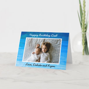 Cartão de Foto Personalizado Feliz Aniversário Pap