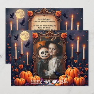 Cartão de foto personalizado feliz Halloween 🎃