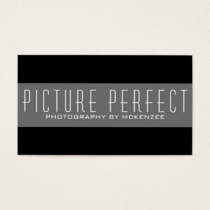 Cartão de Fotografia preto simples
