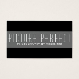 Cartão de Fotografia preto simples