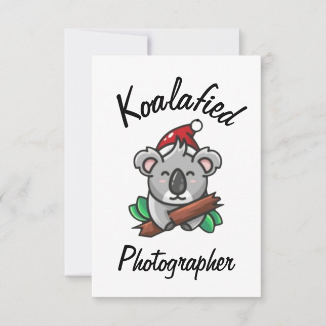 Cartão de Fotógrafo Koalafied (Frente)