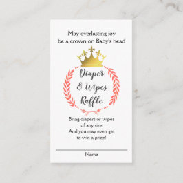 Cartão de FRALDA Cristã Coral WIPES RAFFLE