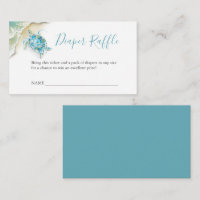 Cartão de Fralda de Tartaruga do Mar Raffle