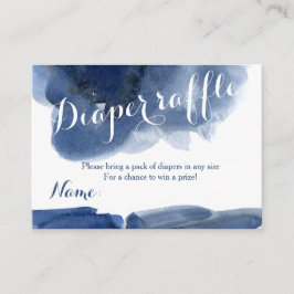 Cartão de fralda de vitrine azul-água para bebês