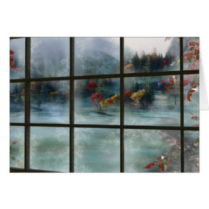 Cartão de Frost de outono Cwm