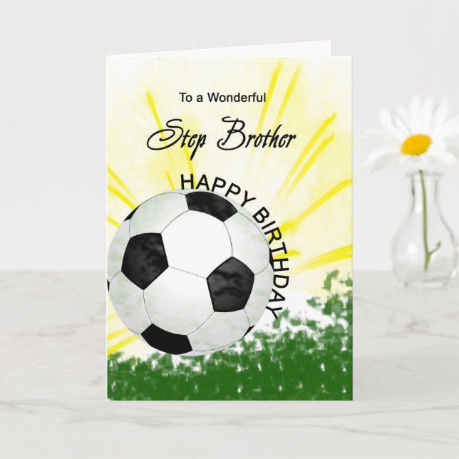 Cartão de Futebol de Aniversário do Passo Irmão (Planta pequena)
