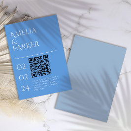 Cartão de gabinete azul minimalista