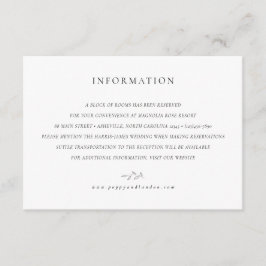 Cartão de gabinete botânico - Um bloco de quartos