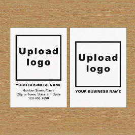 Cartão de gabinete branco para empresa