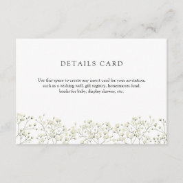 Cartão de gabinete com detalhes de respiração do b