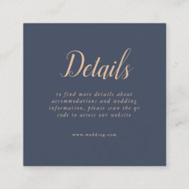 Cartão de gabinete com detalhes do código QR suave