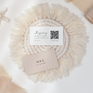 Cartão de Gabinete de Casamento de Registro do Cód