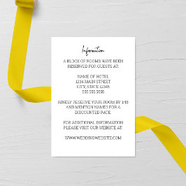 Cartão de gabinete de casamento minimalista