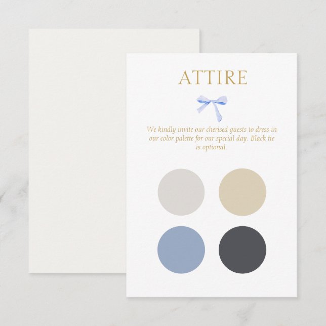 Cartão de Gabinete de Código de Vestido do Traje d (Frente/Verso)