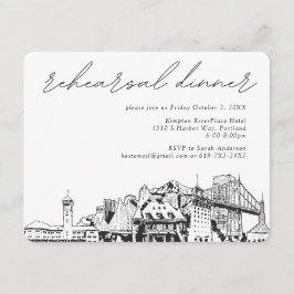 Cartão de Gabinete de Convite para Ensaio de Casam