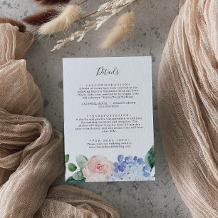 Cartão de Gabinete de Detalhes de Casamento de Hyd