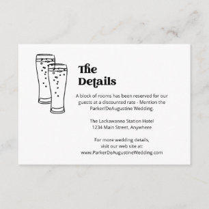 Cartão de Gabinete de Detalhes de Informações de C