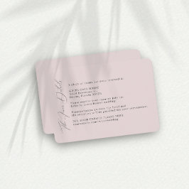 Cartão de Gabinete de Detalhes do Localizador de B