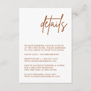 Cartão de gabinete de detalhes laranja queimado po