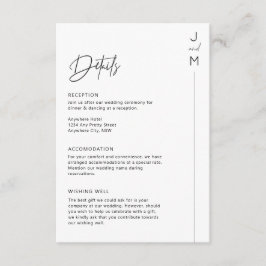 Cartão de gabinete de detalhes moderno minimalista