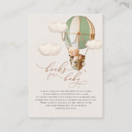 Cartão de Gabinete de Livros Bebês de Balão de Urs