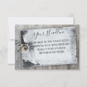 Cartão de Gabinete de Mensagem Personalizado Russ
