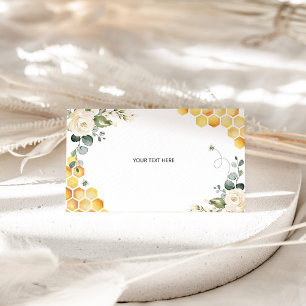 Cartão de gabinete de notas personalizadas florais