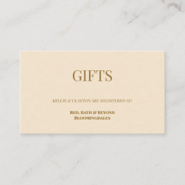 Cartão de Gabinete de Registro de Presente de Cham