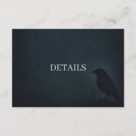 Cartão de Gabinete Detalhado de Casamento Gótico R