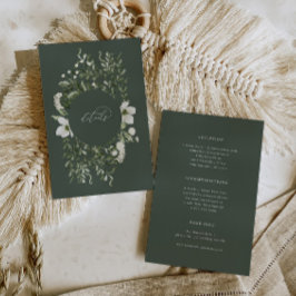 Cartão de Gabinete Detalhes de Informações de Casa