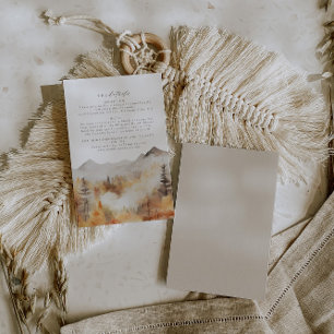 Cartão de Gabinete Detalhes do Casamento da Montan