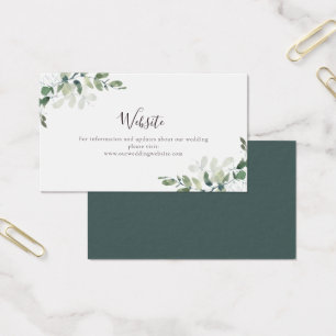 Cartão de Gabinete Eucalyptus para Casamento de B