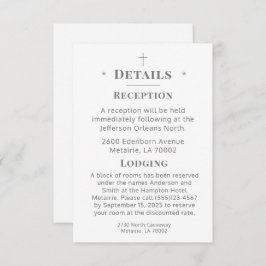 Cartão de Gabinete para Detalhes Católicos Monogra