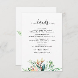 Cartão de Gabinete Pormenores de Casamento das Flo