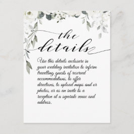 Cartão de Gabinete Pormenores sobre Casamento de P