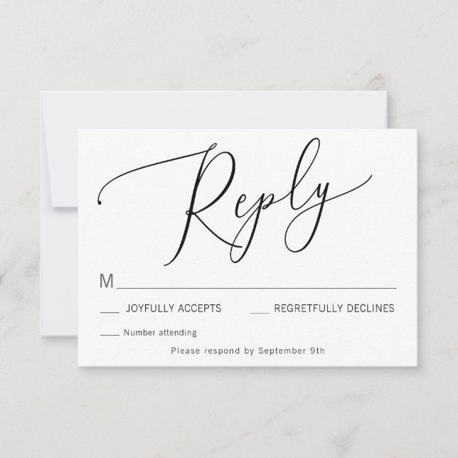 Cartão de gabinete RSVP de Casamento de Knot (Frente)