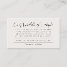 Cartão de Gabinete RSVP de Código QR de Código de