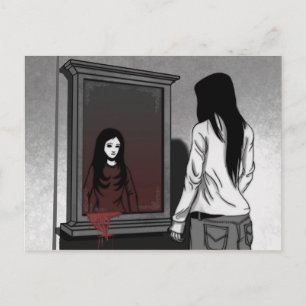 Cartão de Garota de Mangá