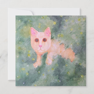 Cartão de Gatinho de Natal