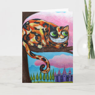 Cartão de Gato de Cheshire