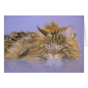 Cartão de gato de sonho