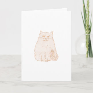 Cartão de Gato Divertido