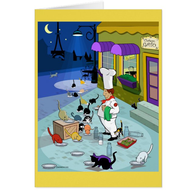 Cartão de Gato do castelo (Frente)