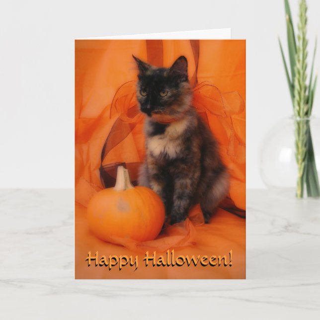Cartão de Gato Halloween (Frente)