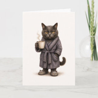 Cartão de Gato Manhã