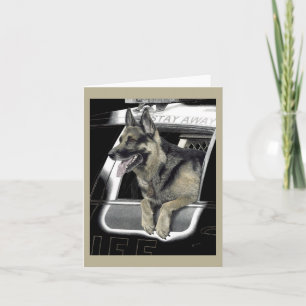 Cartão de German shepherd de Trabalho - "Ronin K9"